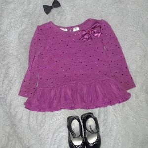 Purple Sequin Sweater